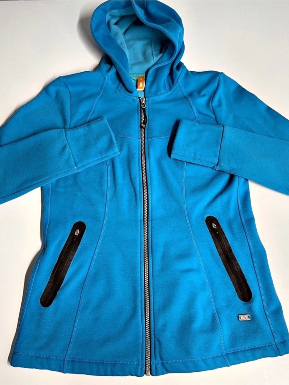Lucy Hooded Soft Shell Jacket Blue Size Medium